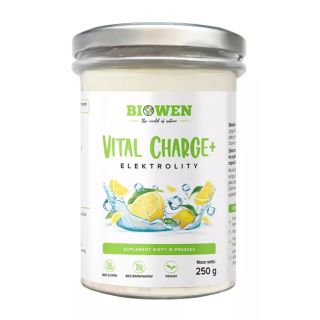 Elektrolity w Proszku Vital Charge+ Smak Cytrynowy 250 g - Biowen - Ek
