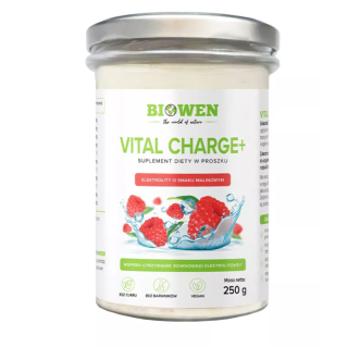 Elektrolity w Proszku Vital Charge+ Smak Malinowy 250 g - Biowen - Eko