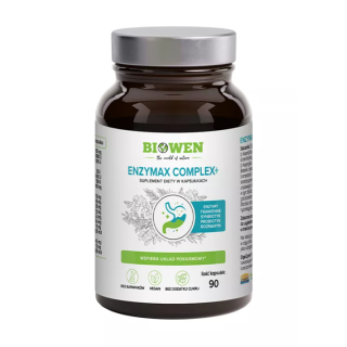 Enzymy Trawienne Enzymax Complex+ 90 Kapsułek - Biowen - Ekochatka