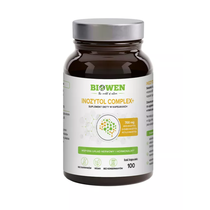 Inozytol Complex+ Myo D-Chiro Scyllo 100 Kapsułek - Biowen - Ekochatka