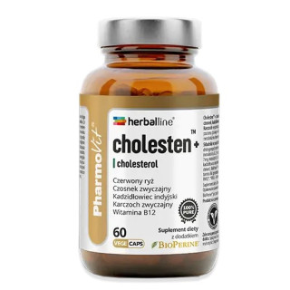 Kapsułki na Cholesterol Cholesten+ Bezglutenowe 60 szt. - Pharmovit - 