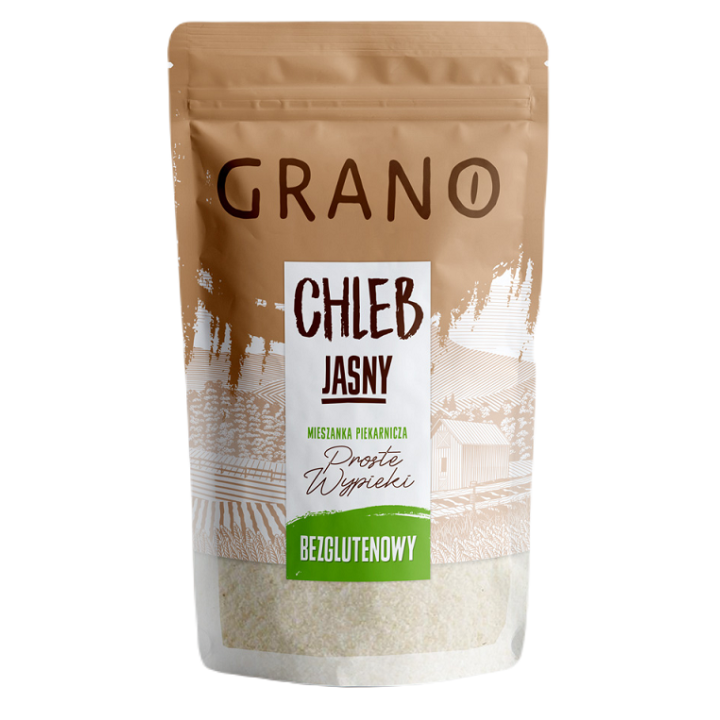Mieszanka do Wypieku Chleba Jasnego Bezglutenowa 500 g - Grano - Ekoch
