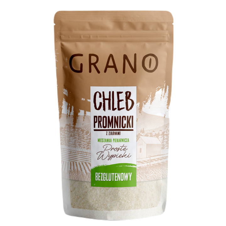 Mieszanka do Chleba Promnickiego z Ziarnami Bezglutenowa 500 g - Grano