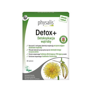 Detox Watroby Forte z Ostropestem i Karczochem 30 Tabletek - Physalis 