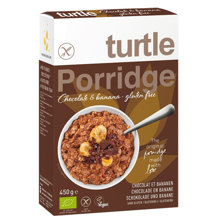 Owsianka Czekoladowo Bananowa Bezglutenowa BIO 400g | TURTLE - Ekochatka