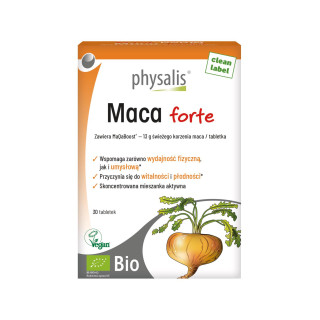 Maca Peruwiańska Forte BIO 30 Tabletek - Physalis - Ekochatka