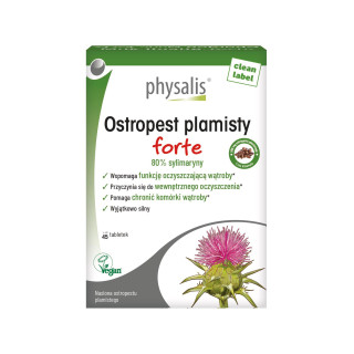 Ostropest Plamisty Forte 80% Sylimaryny 45 Tabletek - Physalis - Ekoch