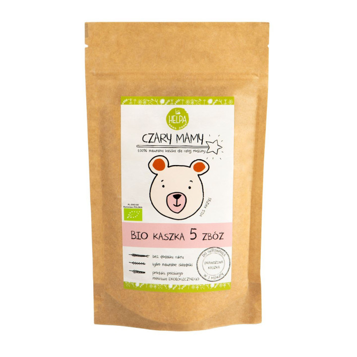 Kaszka 5 Zbóż bez Dodatku Cukrów BIO 200g | HELPA - Ekochatka
