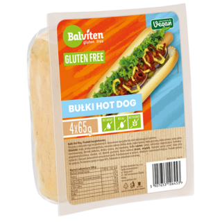 Bułki do Hot Dogów Bezglutenowe 4 Sztuki 260 g - Balviten - Ekochatka