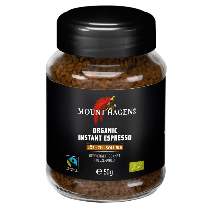 Kawa Rozpuszczalna Liofilizowana Espresso BIO 50 g - Mount Hagen - Eko
