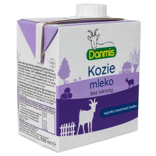 Kozie Mleko bez Laktozy UHT 2,5% Tłuszczu 500 ml - Danmis - Ekochatka