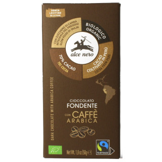 Czekolada Gorzka 70% z Kawą Bezglutenowa BIO 50 g - Alce Nero - Ekocha