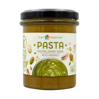 Krem z Pistacji Prażonych 100% Bezglutenowy 180 g - Pięć Przemian - Ek