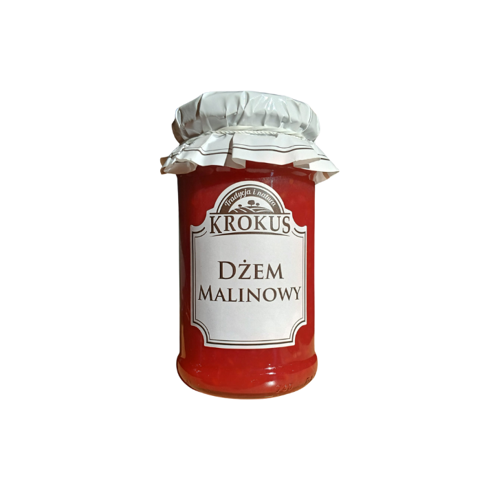 Dżem Malinowy Niskosłodzony 235 g - Krokus - Ekochatka