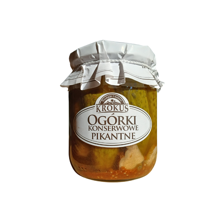 Ogórki Konserwowe Pikantne z Chili 500 g - Krokus - Ekochatka