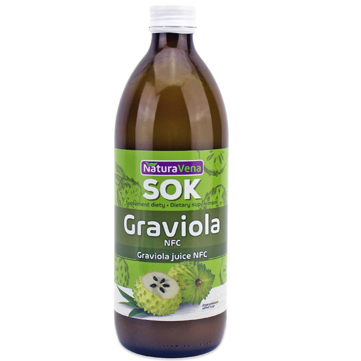 Sok z Gravioli NFC 100% Przecierowy 500 ml - Naturavena - Ekochatka