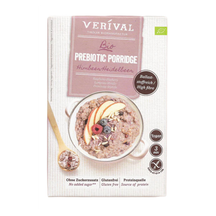 Owsianka Błonnikowa z Malinami i Borówkami Bezglutenowa BIO 350 g - Ve