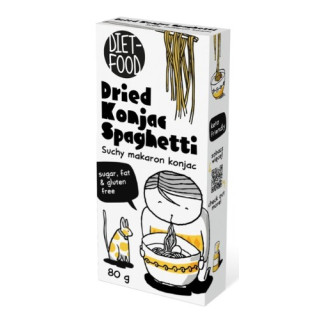 Makaron Konjac Spaghetti Bezglutenowy 80 g - Diet-Food - Ekochatka