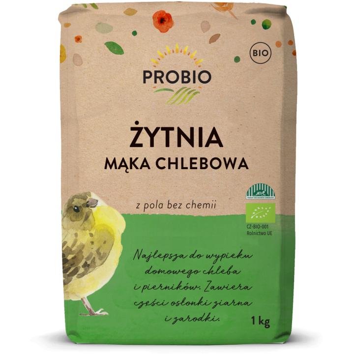 Mąka Żytnia Chlebowa Typ 720 BIO 1 kg - Probio - Ekochatka