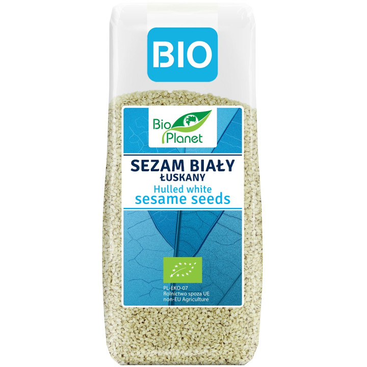 Sezam Biały Łuskany BIO 200 g - Bio Planet - Ekochatka