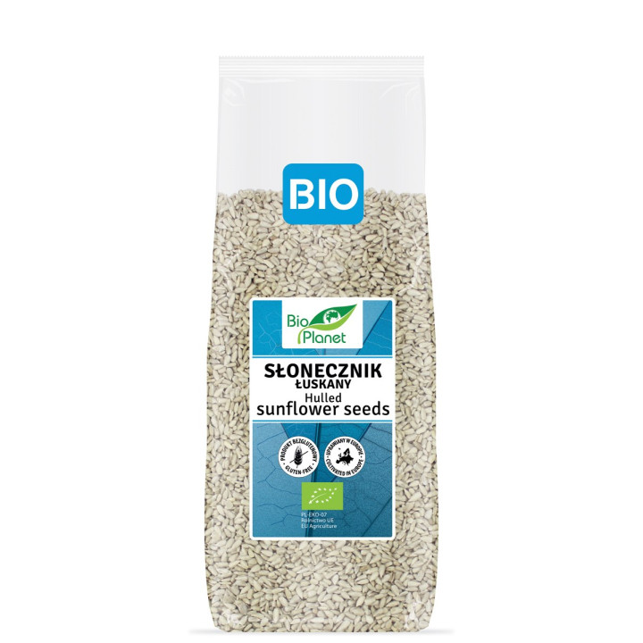 Słonecznik Łuskany Bezglutenowy BIO 800 g - Bio Planet - Ekochatka