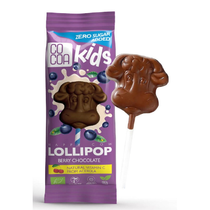 Lizak z Czekolady Jagodowej z Witaminą C BIO 15 g - Cocoa - Ekochatka