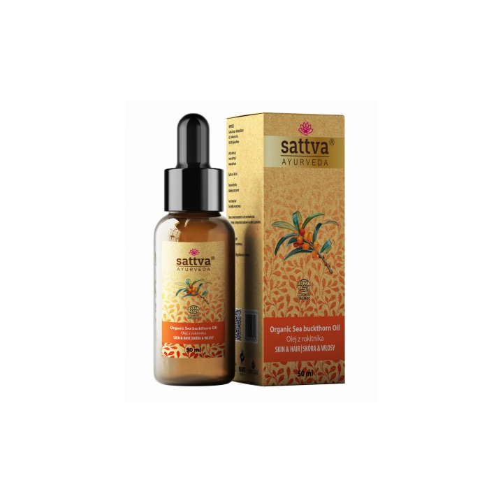 Olej z Rokitnika do Ciała i Włosów ECO 50 ml - Sattva - Ekochatka