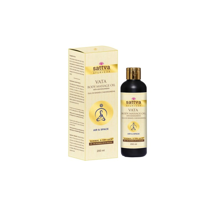 Olej do Masażu Relaksujący z Ashwagandhą 200 ml - Sattva - Ekochatka