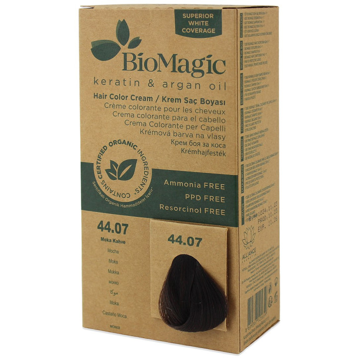 Farba do Włosów Mokka 44.07 250 g - Biomagic - Ekochatka