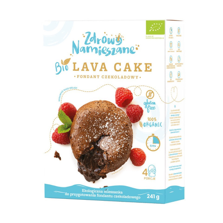 Mieszanka na Fondant Czekoladowy Lava Cake Bezglutenowa BIO 241 g - Zd