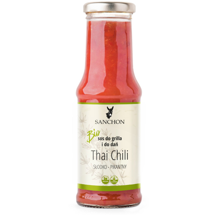 Sos Thai Sweet Chili Bezglutenowy BIO 210 ml - Sanchon - Ekochatka