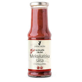 Sos Salsa Meksykańska z Jalapeno Bezglutenowy BIO 210 ml - Sanchon - E