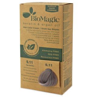 Farba do Włosów Intensywny Popielaty Bardzo Jasny Blond 9.11 250 g - B