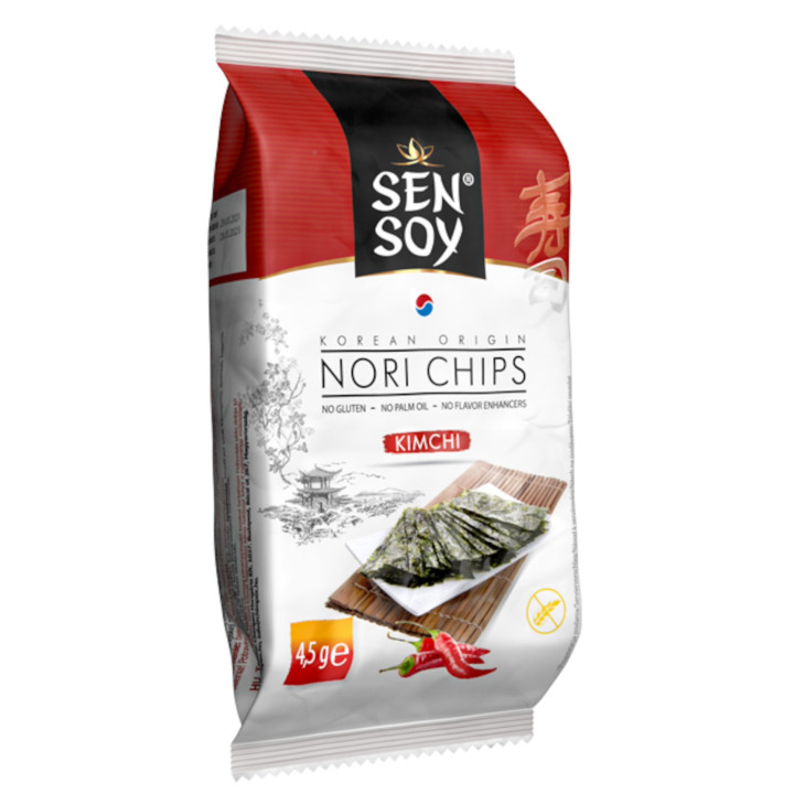 Chipsy Nori Kimchi Bezglutenowe 4,5 g - Sen Soy - Ekochatka