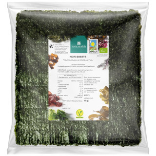 Algi Nori Prażone do Sushi BIO 15 g - Porto Muinos - Ekochatka
