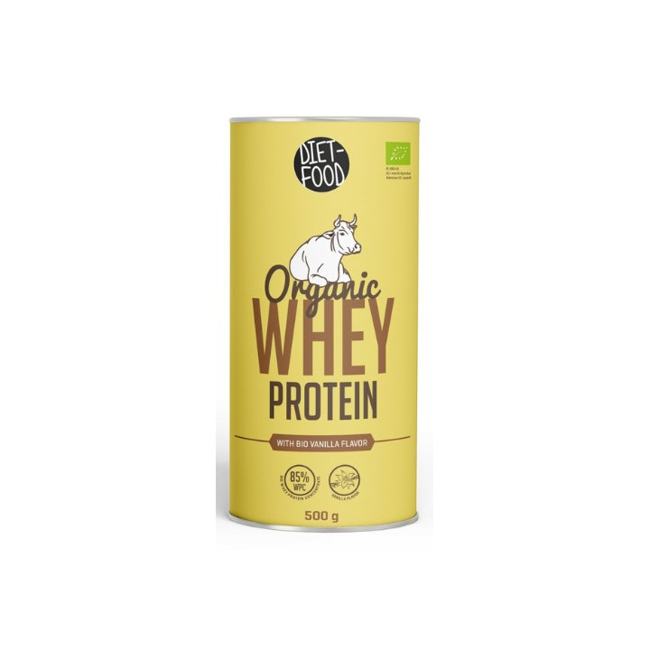 Białko Serwatkowe Waniliowe WPC 85 BIO 500 g - Diet-Food - Ekochatka