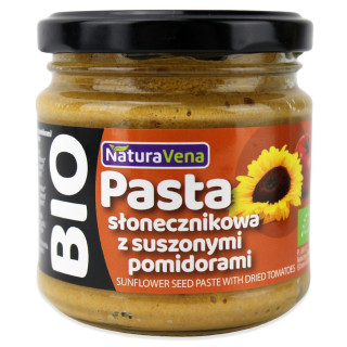 Pasta Słonecznikowa z Suszonymi Pomidorami BIO 185 g - Naturavena - Ek