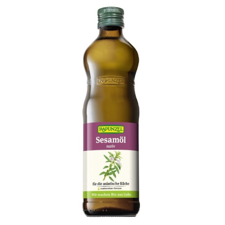 Olej Sezamowy Tłoczony na Zimno BIO 500 ml - Rapunzel - Ekochatka