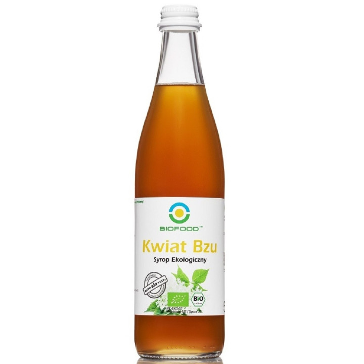 Syrop z Kwiatów Czarnego Bzu Bezglutenowy BIO 500 ml - Biofood - Ekoch