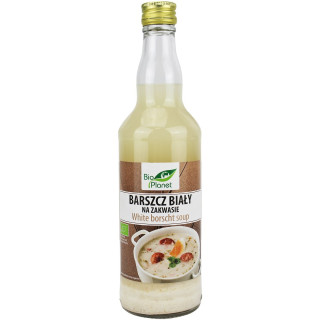Barszcz Biały na Zakwasie Niepasteryzowany BIO 500 ml - Bio Planet - E