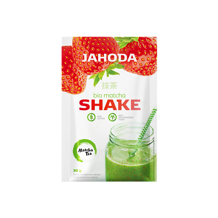 Shake z Matcha i Truskawka Bezglutenowy BIO 30 g - Amylon - Ekochatka