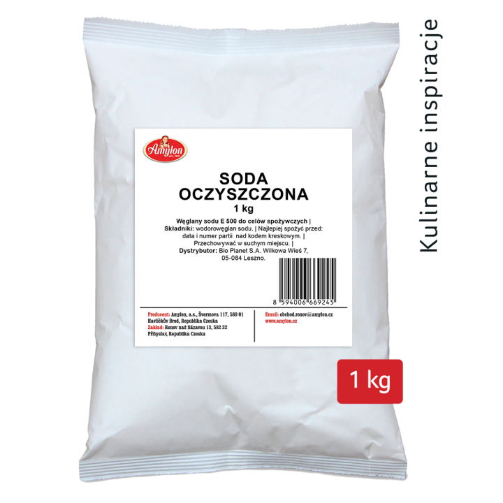 Soda Oczyszczona Spozywcza 1 kg - Amylon - Ekochatka