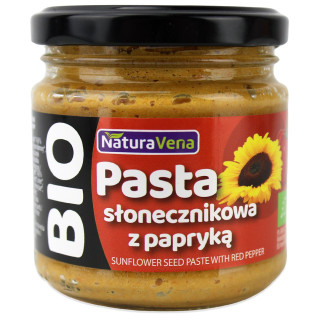 Pasta Słonecznikowa z Papryką BIO 185 g - Naturavena - Ekochatka