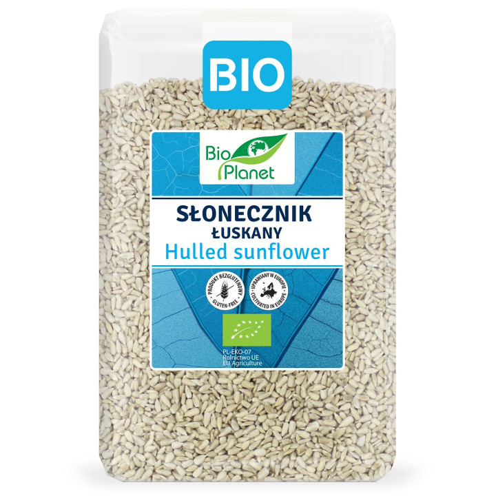 Słonecznik Łuskany Bezglutenowy BIO 1,5 kg - Bio Planet - Ekochatka