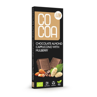Surowa Czekolada Cappuccino z Migdałami i Morwą BIO 40 g - Cocoa - Eko