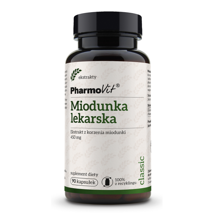 Miodunka Lekarska Ekstrakt 450 mg Bezglutenowy 90 Kapsułek - Pharmovit