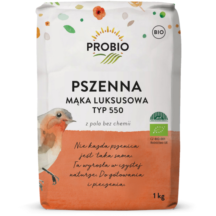 Mąka Pszenna Luksusowa Typ 550 BIO 1 kg - Probio - Ekochatka