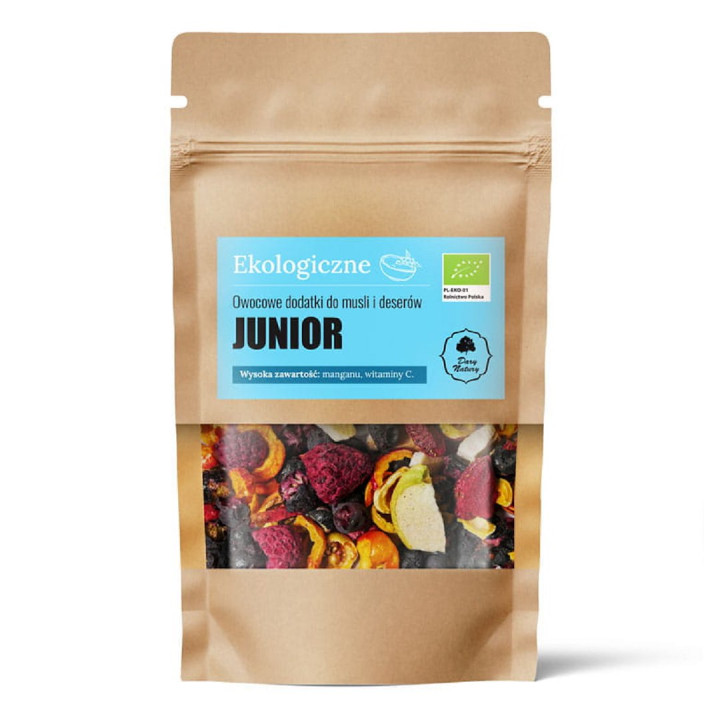 Owoce Liofilizowane Mix Junior BIO 20 g - Dary Natury - Ekochatka