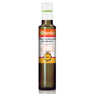 Olej z Prażonych Pestek Dyni Tłoczony na Zimno 250 ml - Olandia - Ekoc