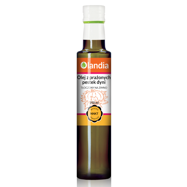 Olej z Prażonych Pestek Dyni Tłoczony na Zimno 250 ml - Olandia - Ekoc
